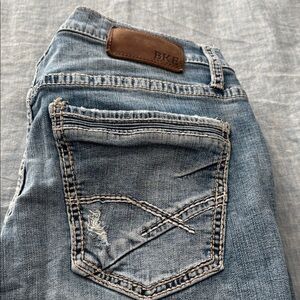 BKE Light Blue Denim Distressed Jeans